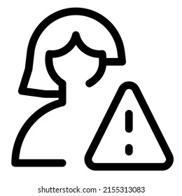 warning with exclamation sign layout for online phishing scam