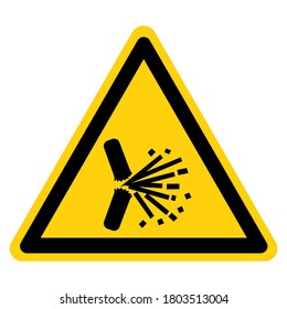 Warning Explosive Spark Symbol Sign, Vector Illustration, Isolate On White Background Label. EPS10