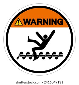 Warning Exposed Rotating Parts Will Cause Service Injury Or Death Symbol Sign, Vector Illustration, Isolate On White Background Label .EPS10