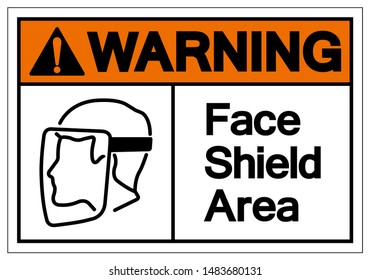 255 Face shield required warning sign Images, Stock Photos & Vectors ...