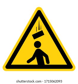 Warning Falling Debris Symbol Sign  Vector Illustration  Isolate On White Background Label  EPS10