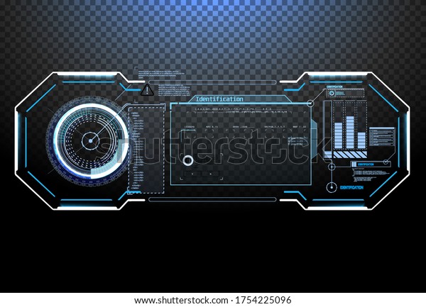 Warning frame. Abstract tech design Set of frame\
in modern HUD style background. Abstract technology communication\
design innovation concept background.Vector abstract graphic\
design.