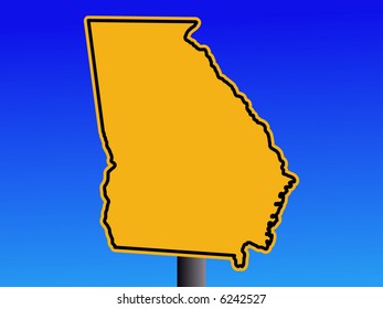 warning Georgia sign