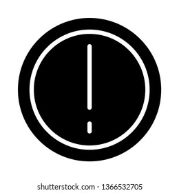 warning glyph icon