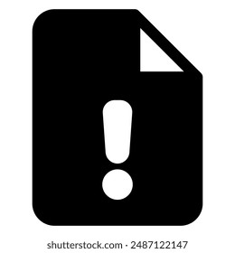 warning glyph icon vector illustration isolated on white background