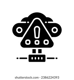 warning glyph icon. vector icon for your website, mobile, presentation, and logo design.