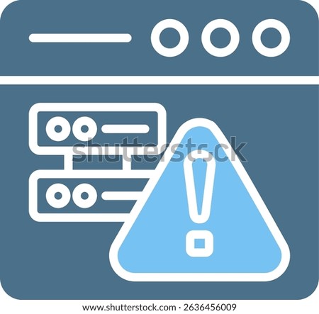 Warning Glyph Two Colour Icon
