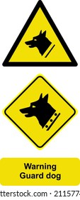 Warning Guard dog