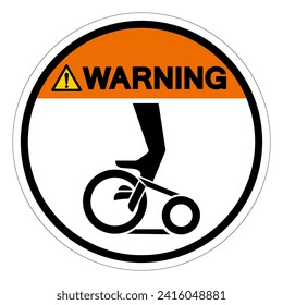 Warning Hand Entanglement Belt Drive Symbol Sign, Vector Illustration, Isolate On White Background Label .EPS10