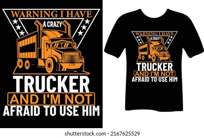 1,111 Truck driver t shirt design Images, Stock Photos & Vectors ...