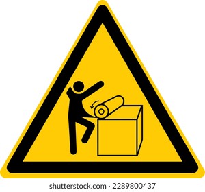 Warning Hazard Caution ISO Signs Icon Symbol Pictogram Entanglement Rotating Shaft 02