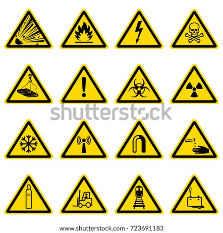 Image, Stock Photo Pictogram on a danger area