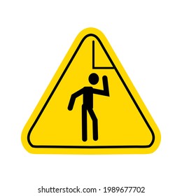 warning hazard triangle signs logo vector 