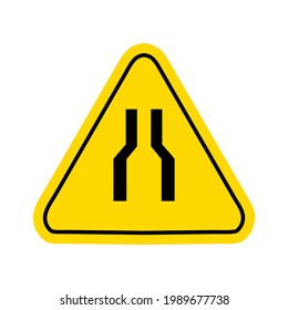warning hazard triangle signs logo vector 