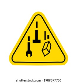 warning hazard triangle signs logo vector 