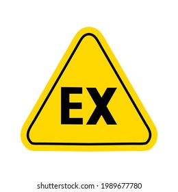 warning hazard triangle signs logo vector 