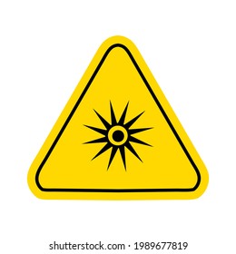 warning hazard triangle signs logo vector 