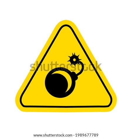 warning hazard triangle signs logo vector 