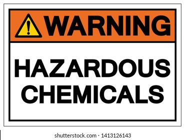 Warning Hazardous Chemicals Symbol Sign, Vector Illustration, Isolate On White Background Label. EPS10