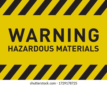 Aviso sobre el vector de signos de precaución de materiales peligrosos