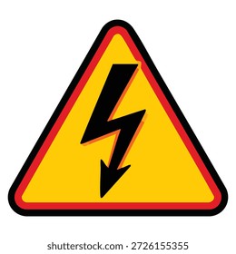 Warning high voltage ahead warning sign