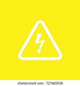 warning high voltage icon symbol,vector illustration.