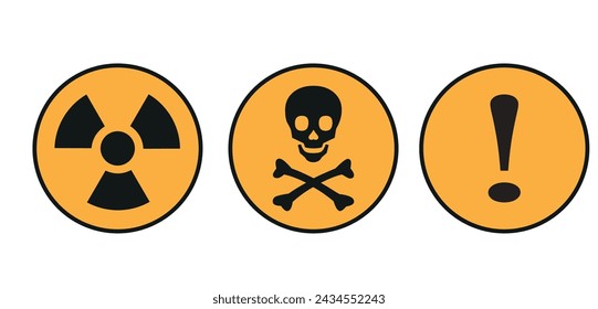 warning .hurricane danger caountıon sing on white  background vector icon.