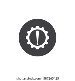 Warning icon. 