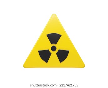Warning icon 3d render illustration
