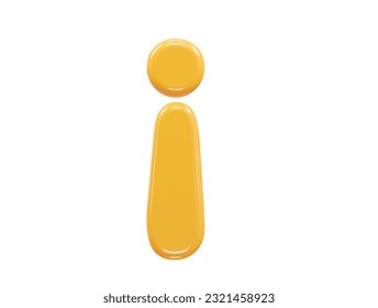 Warning icon 3d rendering transparent vector