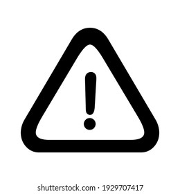 Warning icon. The attention icon. Danger symbol. Flat Vector illustration - Vectors
