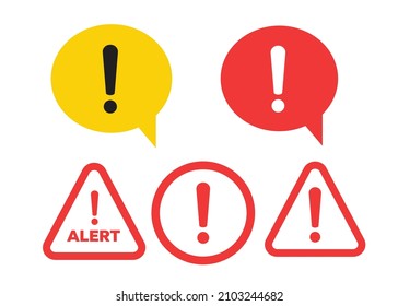 Icono de advertencia. El icono de atención. Símbolo de peligro. Icono de alerta