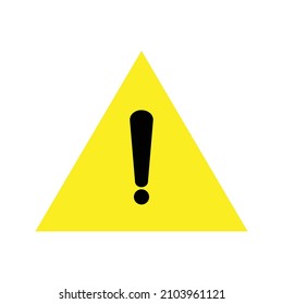 Warning icon. Attention icon. Danger symbol. Vector illustration of eps 10 with a white background