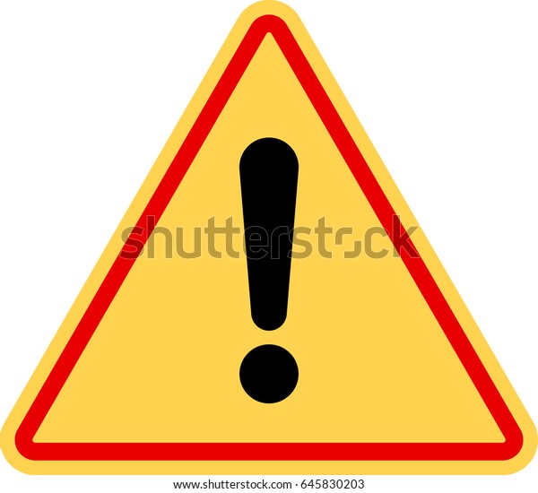 Warning Icon Attention Icon Danger Symbol Stock Vector (Royalty Free ...