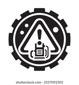 Warning icon. Warning and attention icons. General Warning Attention Sign Alert to Various Safety Hazards. Warning icon symbol vector.