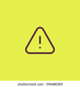Warning icon. Attention vector