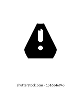 Warning icon. Danger alert symbol