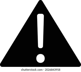 Warning icon. Danger symbol. Attention icon. 