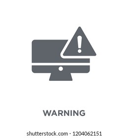 Warning icon. Warning design concept from  collection. Simple element vector illustration on white background.