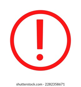 warning icon design. danger icon with a red frame