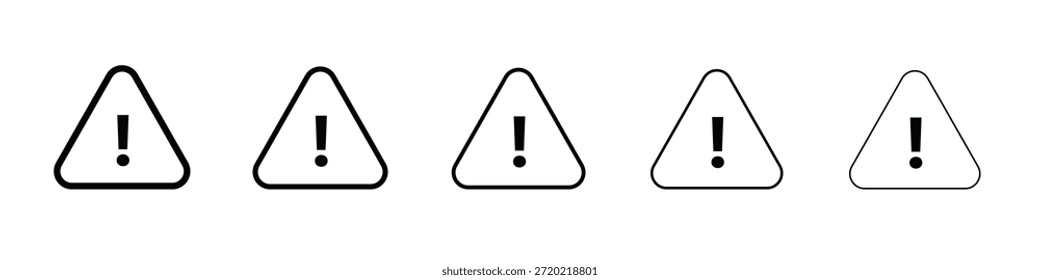 Diseño de icono de advertencia, logotipo, App, interfaz de usuario. Ilustración vectorial, EPS