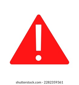 warning icon design. warning icon with a red triangular frame