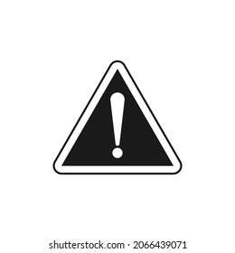Warning icon design template vector isolated illustration