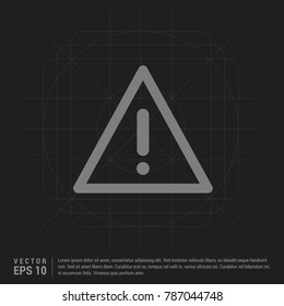 warning icon - EPS 10