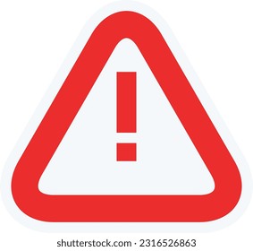 A warning icon or exclamation point indicates a cyber threat or hazard. This design can be used as a decorative illustration with the theme of cyber security.