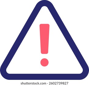 Warning Icon Fill Vector Illustration