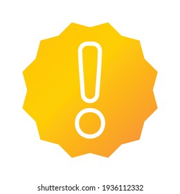 Warnsymbol. Warnung. Flaches Vektorsymbol. kann für Icon Design Element, ui, web, app verwenden.
