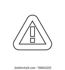 warning icon illustration isolated vector sign symbol