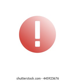 Warning icon illustration - stock vector
