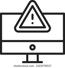 Warning Icon image. Suitable for mobile application.
